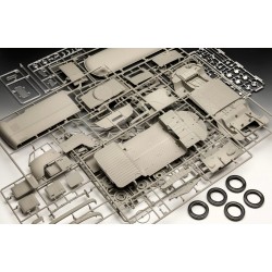 Maquette voiture, Volkswagen T1 Panel Van 75 ans 1/16 – Revell 07742