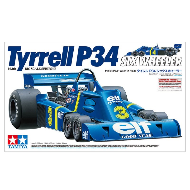 Maquette Formule 1 Tyrrell P34 Six Wheeler Tamiya 1/12 – 12036
