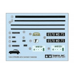 Maquette 2cv, Citroën 2 CV Tamiya 1/24 – Édition limitée 25415