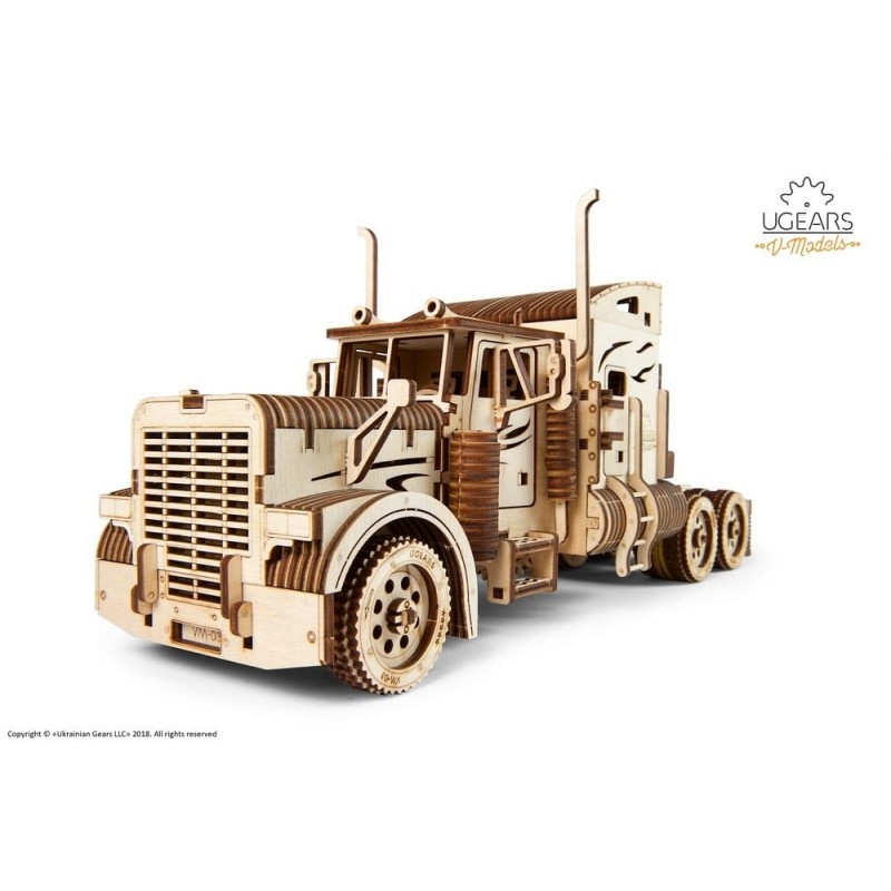 UGEARS Maquette de camion en bois, truck américain, Ugears Puzzles 3d en bois