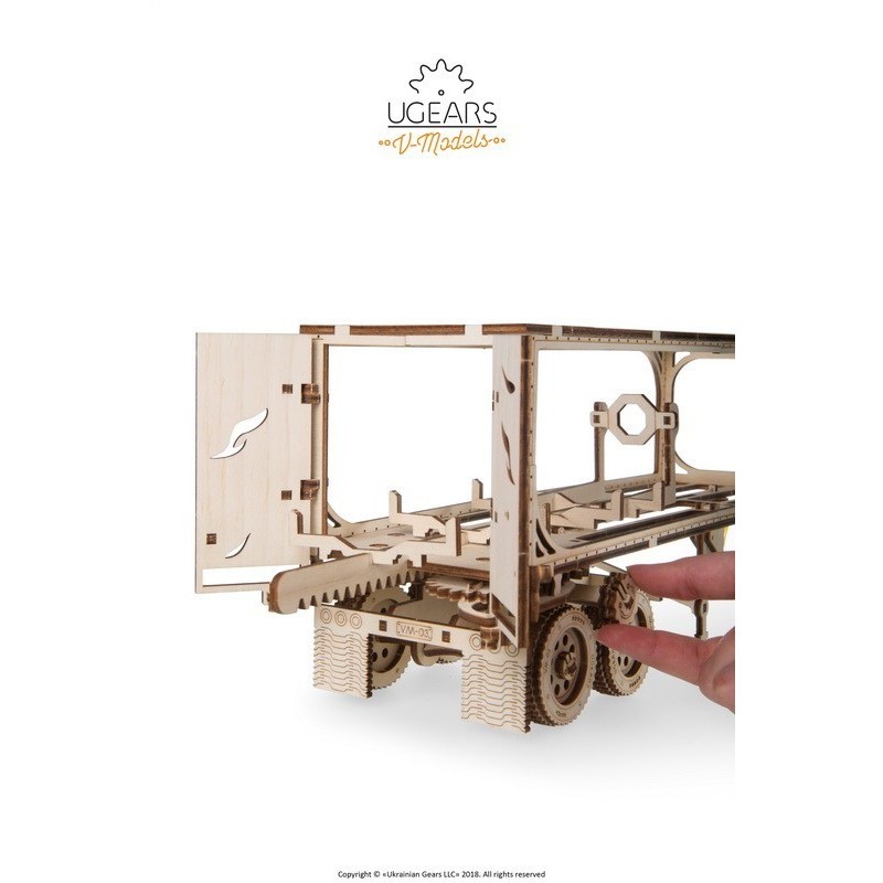 Maquette En Bois La Remorque Du Camion Am ricain De Ugears UGEARS Maquette En Bois La Remorque Du Camion Am ricain De Ugears UGEARS