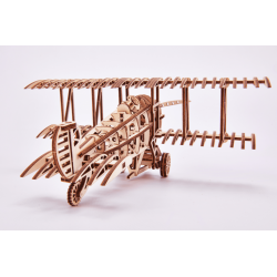 WOOD TRICK Wood Trick, le biplan, puzzle 3d mécanique en bois Puzzles 3d en bois