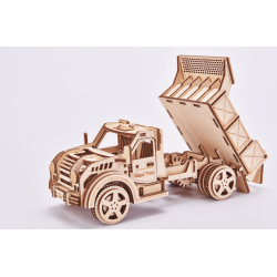 WOOD TRICK Maquette en bois, le camion Benne, Wood Trick. Puzzles 3d en bois