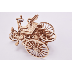 WOOD TRICK Maquette en bois de la première voiture de Daimler Puzzles 3d en bois