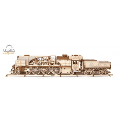 UGEARS Maquette, en bois, mécanique, de Locomotive, Ugears Puzzles 3d en bois