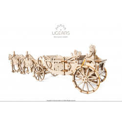 UGEARS Maquette en bois du carrosse royal de Meghan et Henry,  Ugears Puzzles 3d en bois