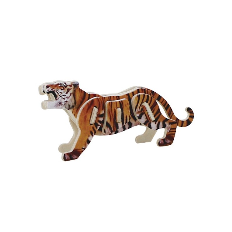 Robotime Collection mini animaux, le Tigre Jouets bois de 6 ans à 7 ans
