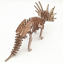  Triceratops, modèle en bois à décorer Animaux, dinosaures, insectes