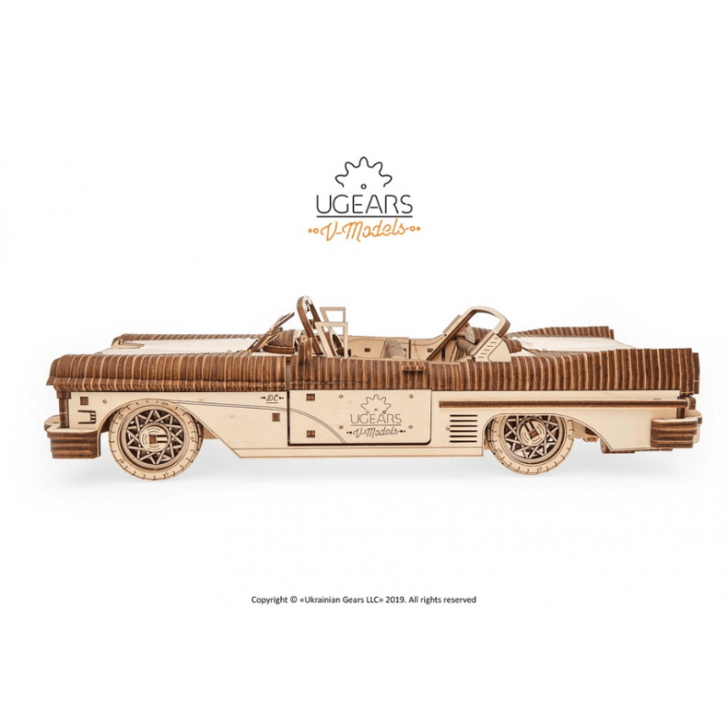 UGEARS Maquette en bois mécanisées de cabriolet Ugears Puzzles 3d en bois