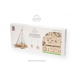 UGEARS Maquette en bois mécanique de Trimaran Mérihobus, Ugears Puzzles 3d en bois
