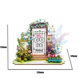 Robotime Diorama, porte d'entrée fleurie, Robotime DGM02 Accueil