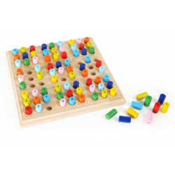 Small Foot Sudoku en bois, jeu de réflexion en bois Jeux et jouets en bois enfants