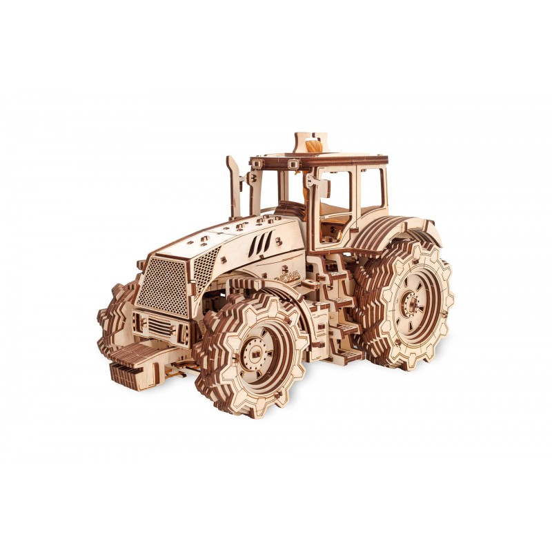 Eco Wood Art Maquette de tracteur en bois, 357 pièces. Puzzles 3d en bois