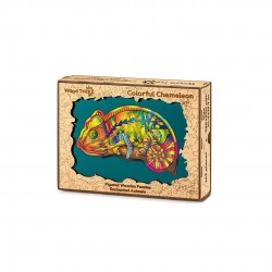 WOOD TRICK Puzzle en bois, Caméléon Multicolore Puzzles en bois