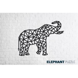 Eco Wood Art Eléphant, Décoration Murale Puzzles 3d en bois