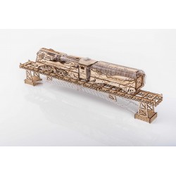Rails et pont pour la locomotive Veter Models, maquette 3D en bois