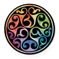 puzzle en bois, curiosi, motif celtic coloré, bourgeon