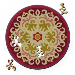 puzzle en bois curiosi, inspiration rose, 2 décorations, 4260089029804