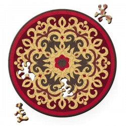 puzzle en bois curiosi, inspiration rose, 2 décorations, 4260089029804