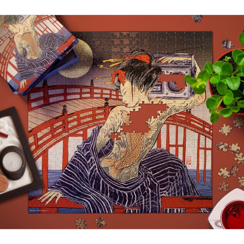 puzzle 500 pièces, Taiko Bashi, motif japonais