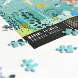 Puzzle 500 pièces, faune océanique, Poppik