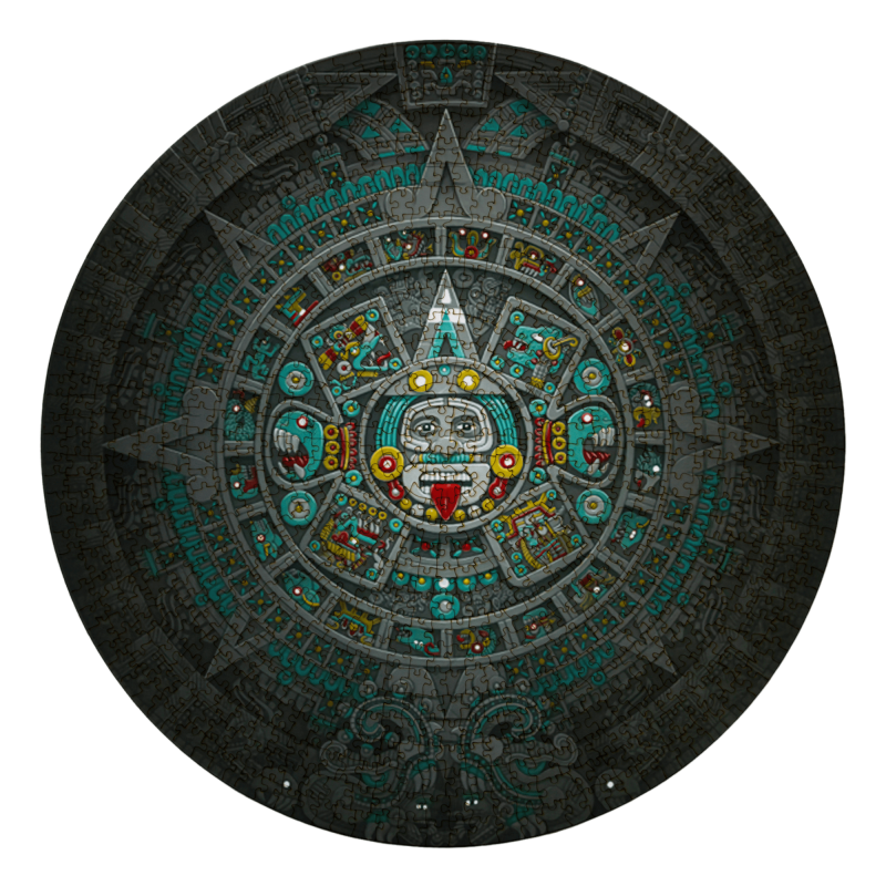 Puzzle en bois, calendrier aztèque, 500 pièces, Waww