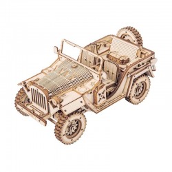 Maquette de Jeep Type Willys, robotime, assemblage sans colle