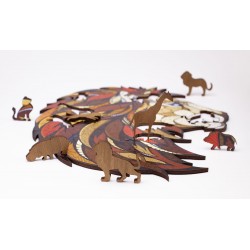 Puzzle en bois, 100 pièces, le Lion, Eco Wood Art, EWA, 4815123001201
