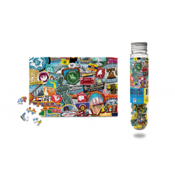 Micro Puzzles 150 pièces, Voyage aux USA, 850020243167
