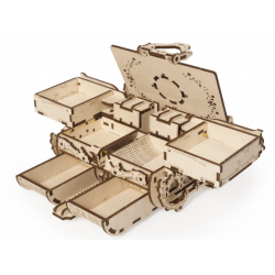 Boîte à bijoux ancienne, Ugears, Puzzle 3d en bois à assembler, 4820184121003