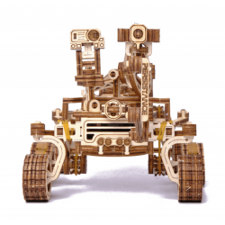 Maquette 3d en bois d'un robot mécanique