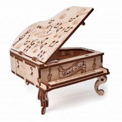 boîte à musique en forme de piano, en bois, à assembler sans colle, 4820195190593