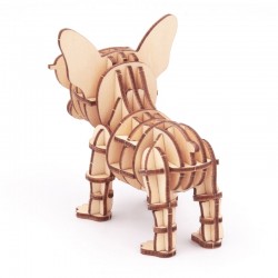 Maquette Animaux en bois, French Bulldog Cool