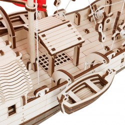 maquette de Jonque , puzzle 3d en bois avec des mécanismes, Eco Wood Art, 4815123002925