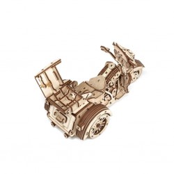 Puzzle mécanique 3D d'une moto à trois roues, le Trike d' Eco Wood Art, 4815123002918
