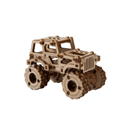 petite maquette de Monster Truck, maquette en bois wooden city, 5903641494243