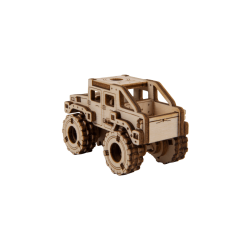 petite maquette de Monster Truck, maquette en bois wooden city, 5903641494311