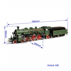 Maquette de locomotive S3/6 BR-18, Occre, 8436032423777