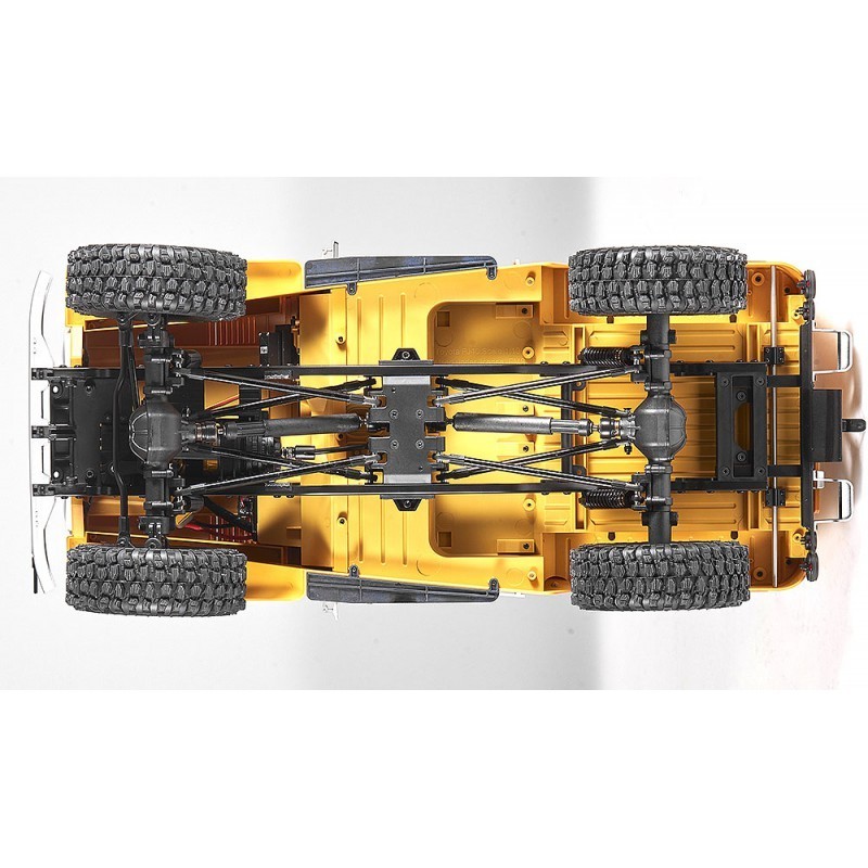 TOYOTA FJ CRUISER CARARAMA 1/43ème jaune et toit blanc