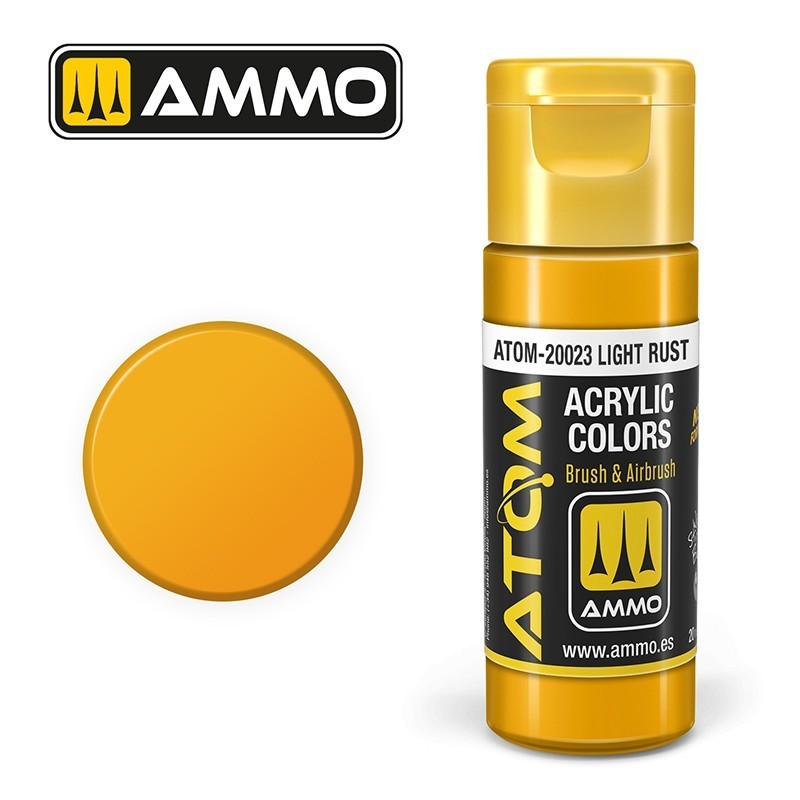 Peinture acrylique ATOM Light Rust 20023, Rouille Claire, 8432074200239