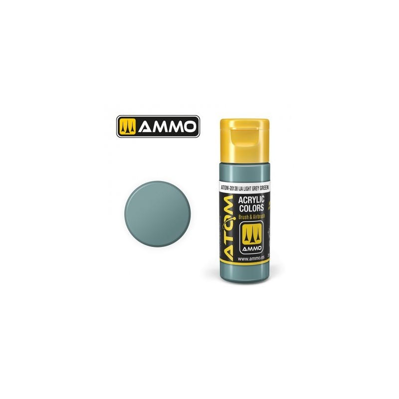 Peinture acrylique ATOM IJA Light Grey Gray, 20138, IJA Vert Gris Clair, 8432074201380