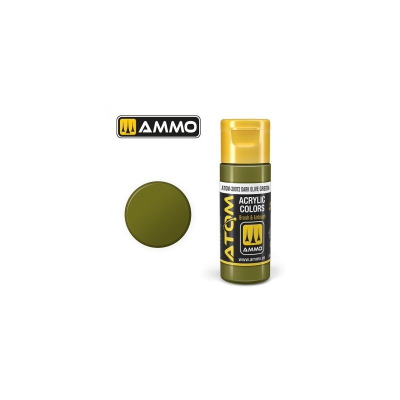 Peinture ATOM Dark Olive Green, 20072, Vert Olive Foncé, 8432074200727
