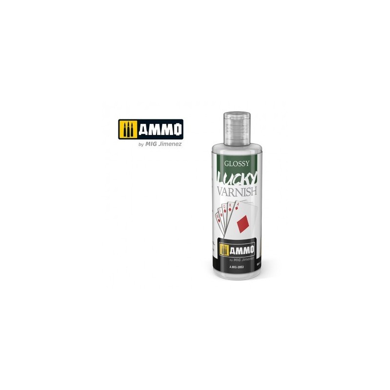 Vernis brillant pour maquettisme, finition brillante, ammo 2053, 8432074020530