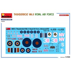 P47D Thunderbolt Royal Air Force, maquette d'avion au 1/48, maquette MiniArt, 5905937497846