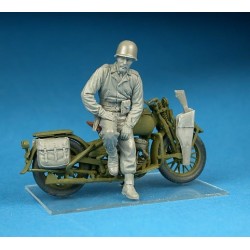 Maquette moto, Harley Davidson, miilitary police, MiniArt, échelle 1/35, 4820041101896