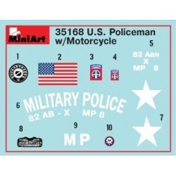Maquette moto, Harley Davidson, miilitary police, MiniArt, échelle 1/35, 4820183310149