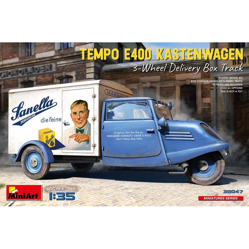 Tempo A400 Kastenwagen, maquette MiniArt au 1/35, 5905090346357