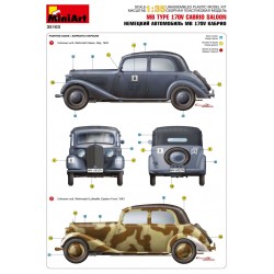Mercedes type 170V cabriolet salon, maquette MiniArt, 4820041102381