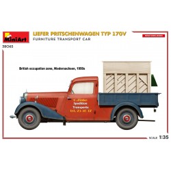 Camionette  Mercedes 170V, livraison de meubles,  maquette au 35eme, MiniArt, 5905090346654