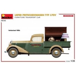 Camionette  Mercedes 170V, livraison de meubles,  maquette au 35eme, MiniArt, 5905090346654